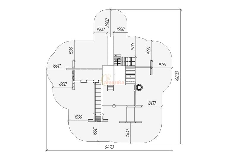 Детская площадка Савушка 2 BLACK